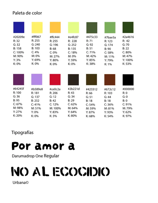 Guía de color y tipografía
